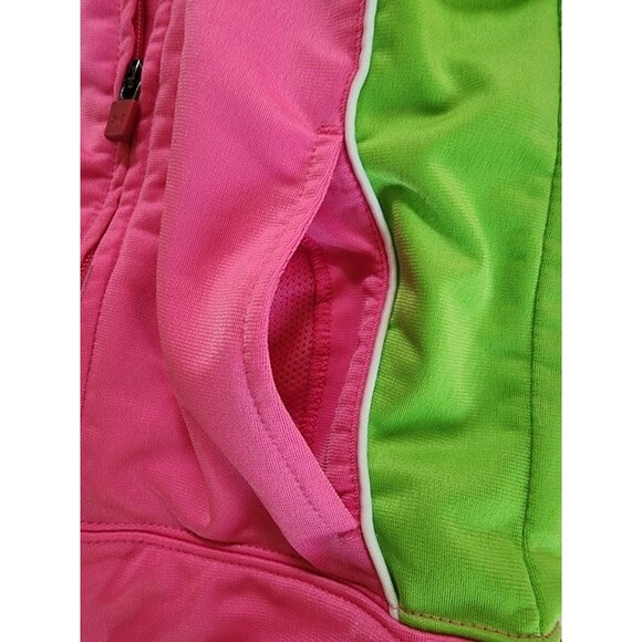 Under Armour Pink & lime Green Girl's Track Suit Outfit Size: 6 - Picture 8 of 10